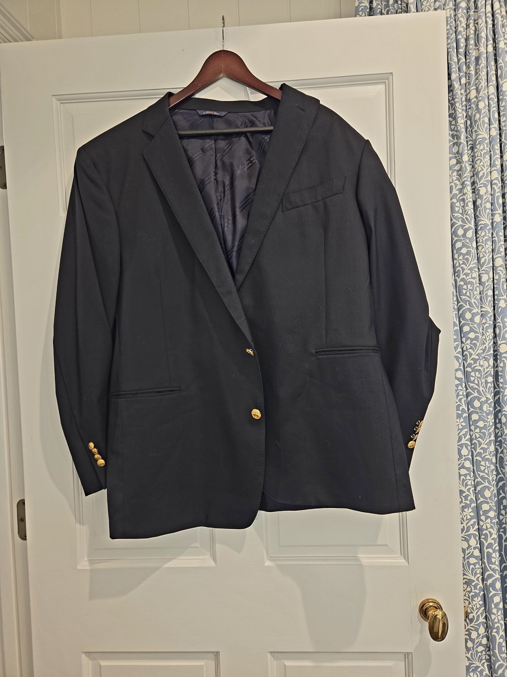 Brooks Brothers Black Sport Coat with Gold Buttons